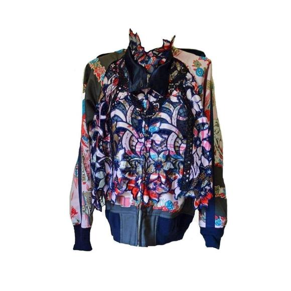 Sacai - Canvas and Broderie Anglaise Souvenir Cotton Jacket - JP 3